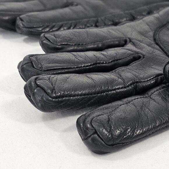 Olympia Black Leather Motorcycle Riding Gloves Mens Size Small - Picture 5 of 7